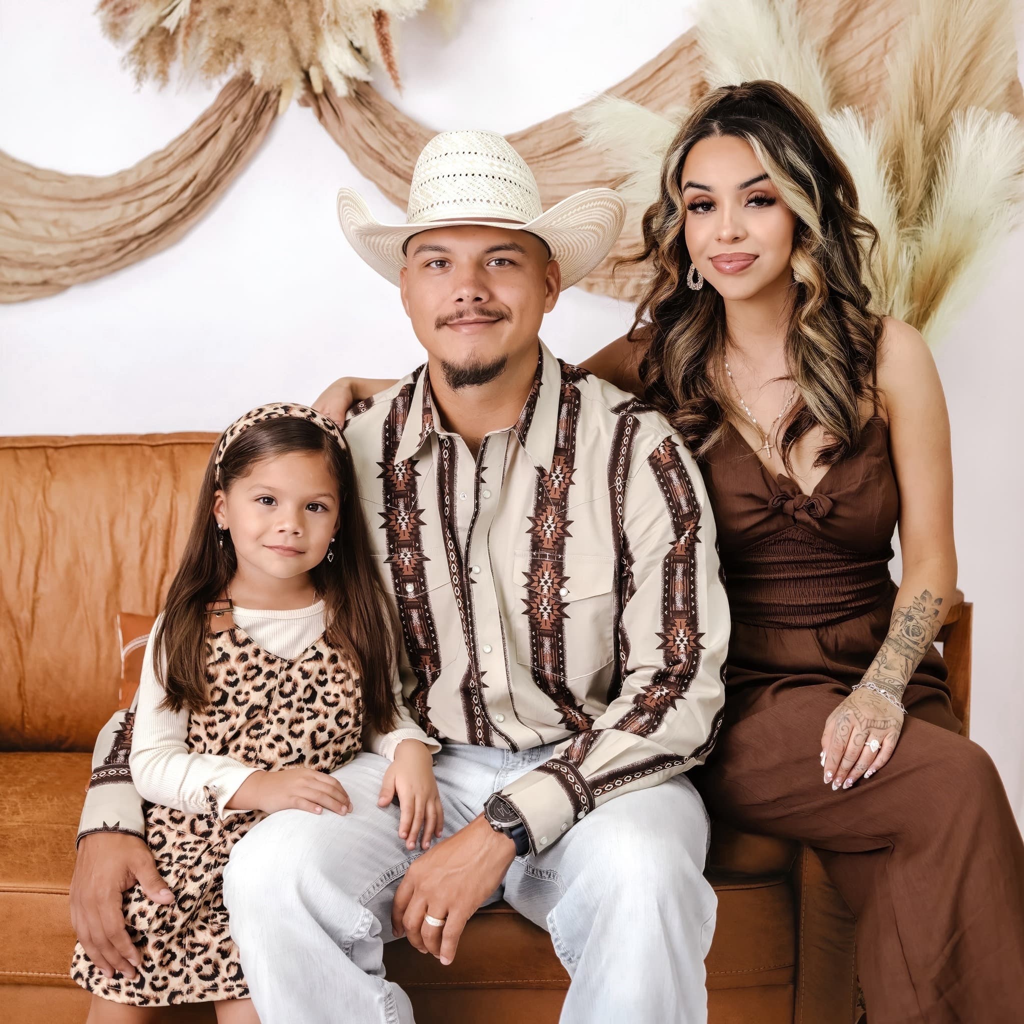 Michael Ramirez with his family
